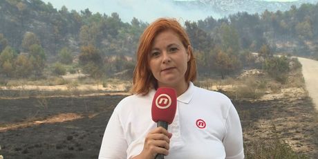 Sanja Jurišić o požaru kod Šibenika (Foto: Dnevnik.hr)