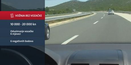 Kazna za vožnju bez vozačke dozvole (Foto: Dnevnik.hr)