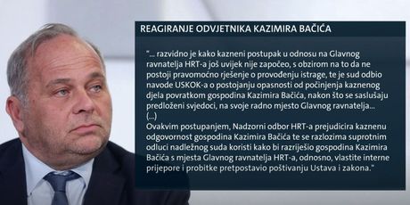 Priopćenje odvjetnika Kazimira Bačića