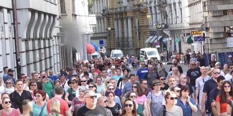 Prosvjed u Zagrebu pod nazivom Krik za slobodu - 2