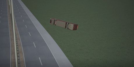 Prikaz prometne nesreće na autocesti - 1