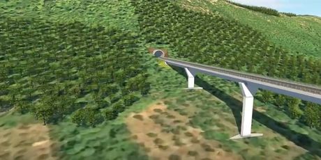 Animacija koja prikazuje kako će izgledati pristupne ceste Pelješkog mosta - 3