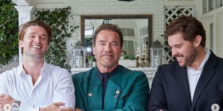 Patrick i Christopher Schwarzenegger s obitelji - 3