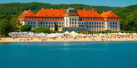 Pješčana plaža ispred hotela Sofitel Grand Sopot