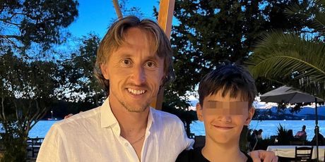 Luka Modrić sa Severininim sinom