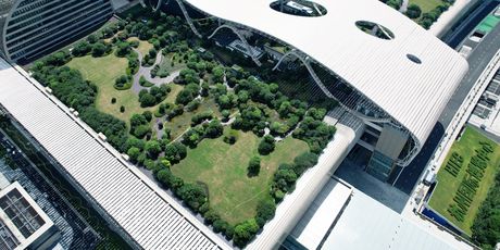 Vrt na krovu Međunarodnog izložbenog centra Hangzhou u Kini - 4