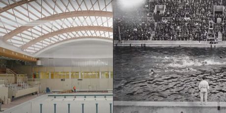 Stare i nove fotografije bazena na Olimpijskim igrama