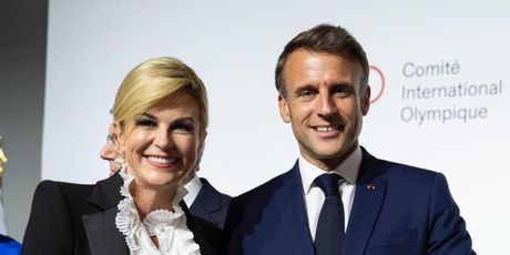 Kolinda Grabar-Kitarović i Emmanuel Macron