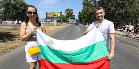 Bugarski par na Thompsonovom koncertu
