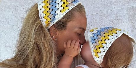 Izabel Kovačić s kćericom