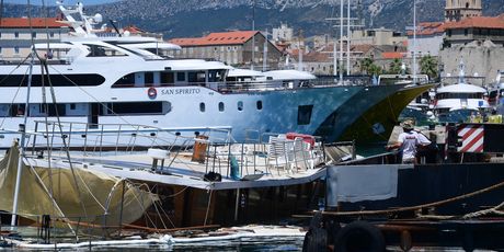 Potonuli brod u Splitu