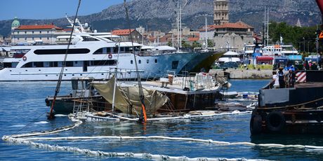 Potonuli brod u Splitu