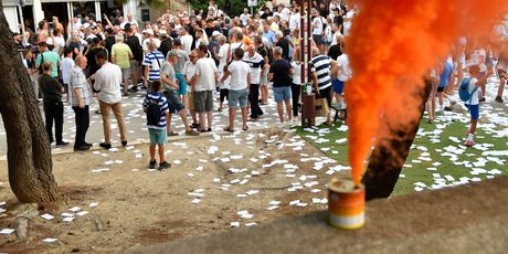 Otkrivanje murala Blažu Sliškoviću