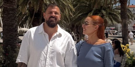 Kristijan Iličić i supruga Andrea u Splitu