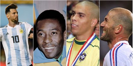 Messi, Pele, Ronaldo i Zidane (Foto: AFP)