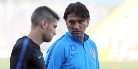 Zlatko Dalić i Andrej Kramarić (Photo: Goran Kovacic/PIXSELL)