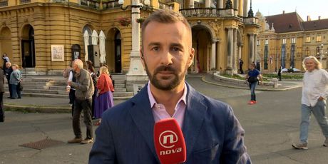 Vjekoslav Đaić uživo s Trga Republike Hrvatske u Zagrebu (Video: Dnevnik Nove TV)