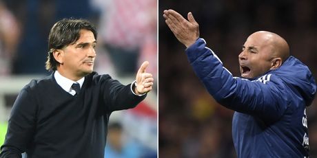 Zlatko Dalić i Jorge Sampaoli (Foto: AFP)