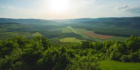 Pogled na dolinu rijeke Mirne, Motovun