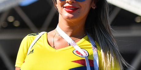 Kolumbijska navijačica (Foto: AFP)