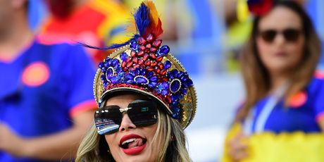 Kolumbijska navijačica (Foto: AFP)