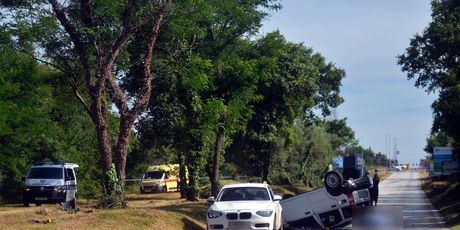 Teška prometna nesreća kod Poreča (Foto: Mateo Sardelin/Glas Istre)