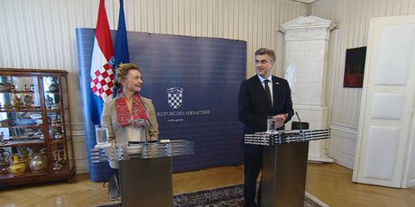 Marija Pejčinović Burić i Andrej Plenković (Foto: Dnevnik.hr)