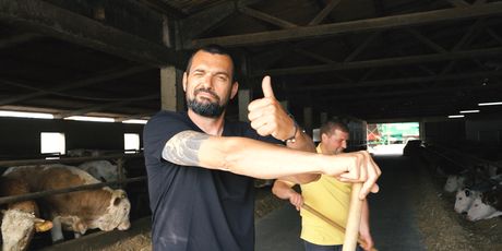 David Skoko na farmi obitelji Paček