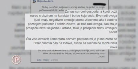 Objave na Facebooku Bojana Ivoševića - 1