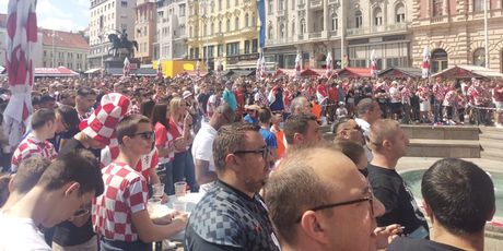 Hrvatski navijači u Zagrebu