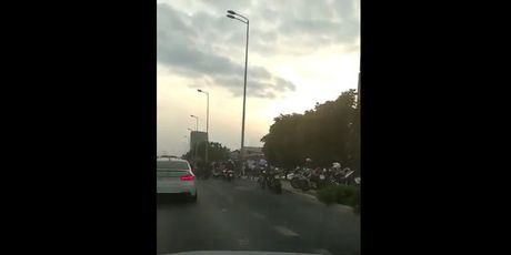Motociklisti na mjestu nesreće u Zagrebu - 2