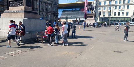 Hrvatski navijači u Glasgowu