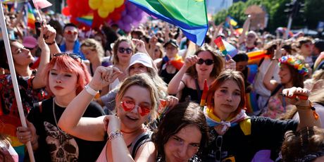 Podrška Ukrajincima na Prideu u Varšavi 2022.