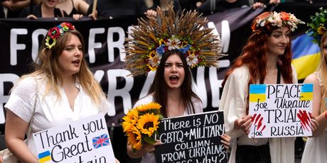 Podrška Ukrajincima na Prideu u Londonu 2022.