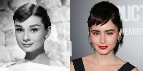 Audrey Hepburn i Lily Collins