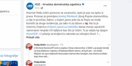 Online prepirka Grbina i HDZ-a - 1
