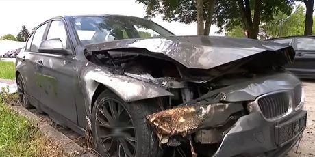 Zapalili auto pravosudnom policajcu - 1