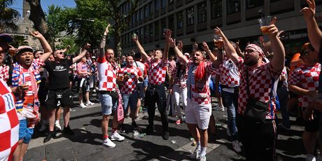 Hrvatski navijači u Rotterdamu