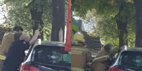 Vatrogasci otvorili auto u kojem je ostala zaključana beba - 4