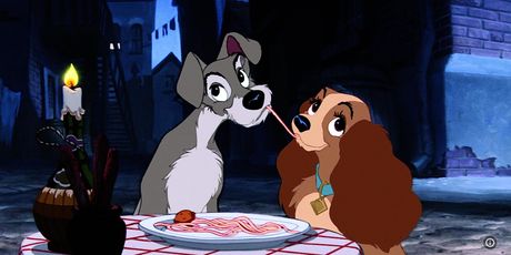 Špageti poljubac iz „Lady and the Tramp“