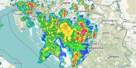 Ciklonalni sustav iznad Hrvatske