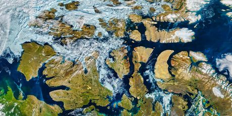 Pogled na Arktik iz zraka