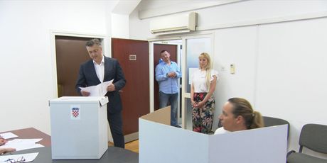 Andrej Plenković na biralištu
