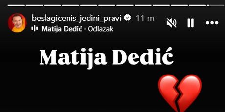 Enis Bešlagić na Instagramu