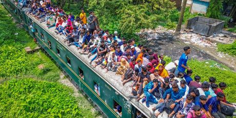 Pretrpani vlak u Bangladešu - 1