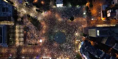 Prosvjed na Slaviji u Beogradu - 4