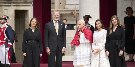 Papa Lav XIV., kralj Felipe VI., kraljica Letizia - 4