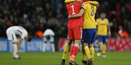 Gianluigi Buffon, Giorgio Chiellini i Andrea Barzagli (Foto: AFP)