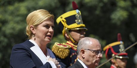 Kolinda Grabar-Kitarović u Agrentini (Foto: AFP)