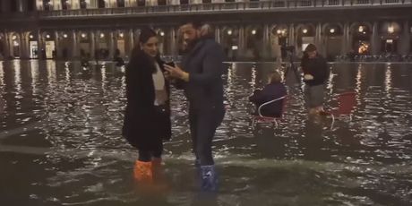 Poplava u Veneciji (Screenshot: AP)